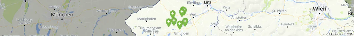Map view for Pharmacies emergency services nearby Gaspoltshofen (Grieskirchen, Oberösterreich)
